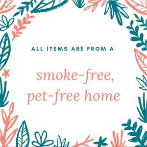 Smoke free and pet free home!